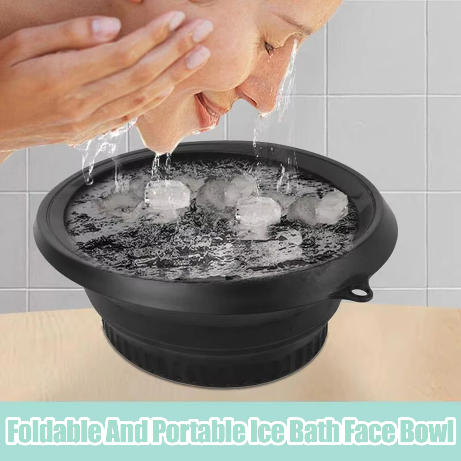 

Силиконовая чаша для ванны для лица со льдом, складной инструмент для криотерапии, косметический инструмент для отечности, уменьшения пор, уход за кожей, массажные инструменты для чистки лица