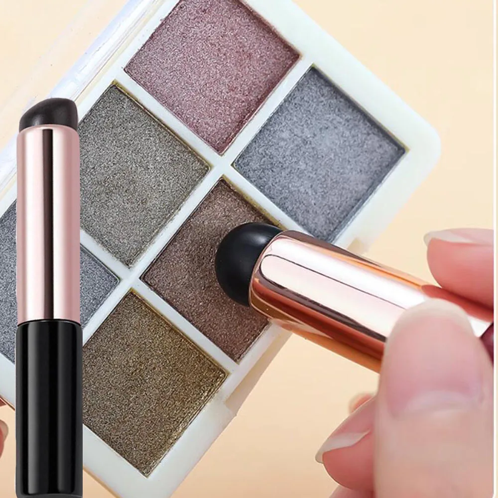 Bâton applicateur en Silicone pour Nail Art, brosse, poudre de rouge à lèvres, stylo d'application de poussière pour effet dégradé, outil de manucure de maquillage, 1 pièces