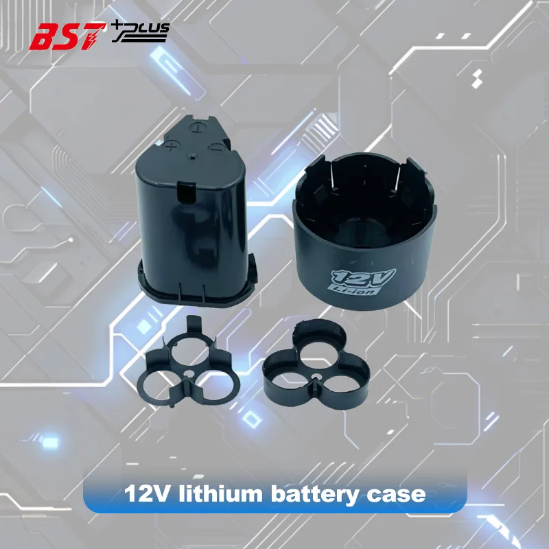 12V DC Electric Tools Hand Lithium Drill Power Li-ion Battery Protection Board BMS Circuit 18650 4 Packs Case Shell Bracket