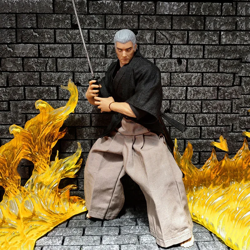 

Масштаб 1/12, мужской солдат, Самурай, верх, брюки, комплект одежды, модель подходит для 6 дюймов GW VT, куклы с сильным телом