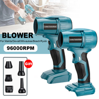 350W Jet Blower 18V Battery Brushless Violent Turbo Fan For Dewalt/Milwaukee/Makita/Bosch/Ryobi Air Blower Turbo Dust Blowing
