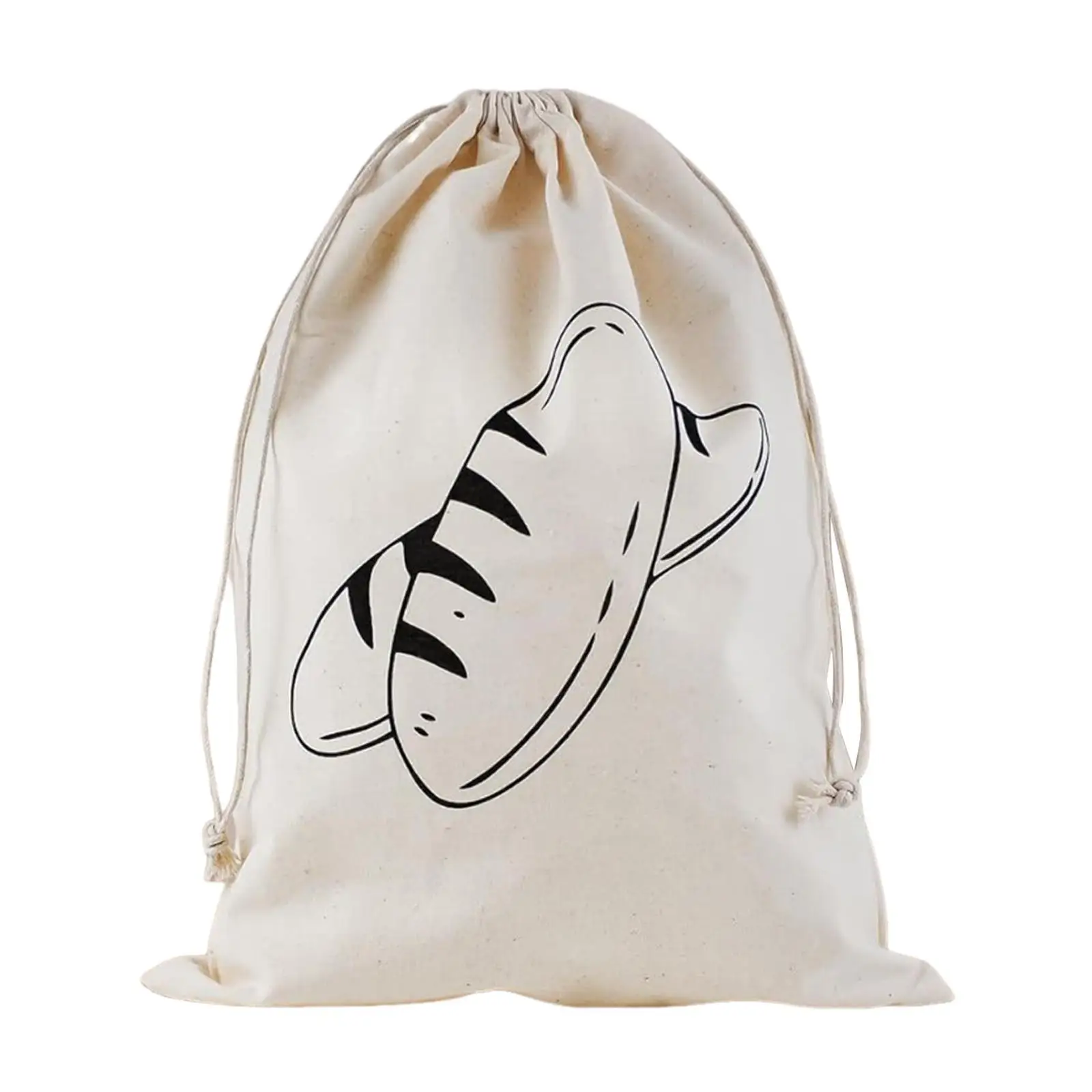 3 Pieces Bread Bags,Linen Bags,Reusable Washable Totes with Drawstring for Cafe, Housewarming Party Favor Bakery Banquet