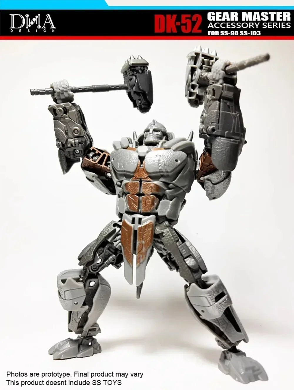 新しいロボット DNA DNA-52 DK52 変換おもちゃ更新キット SS98 チータ SS103 Rhinox SS102 OP アクセサリー在庫あり