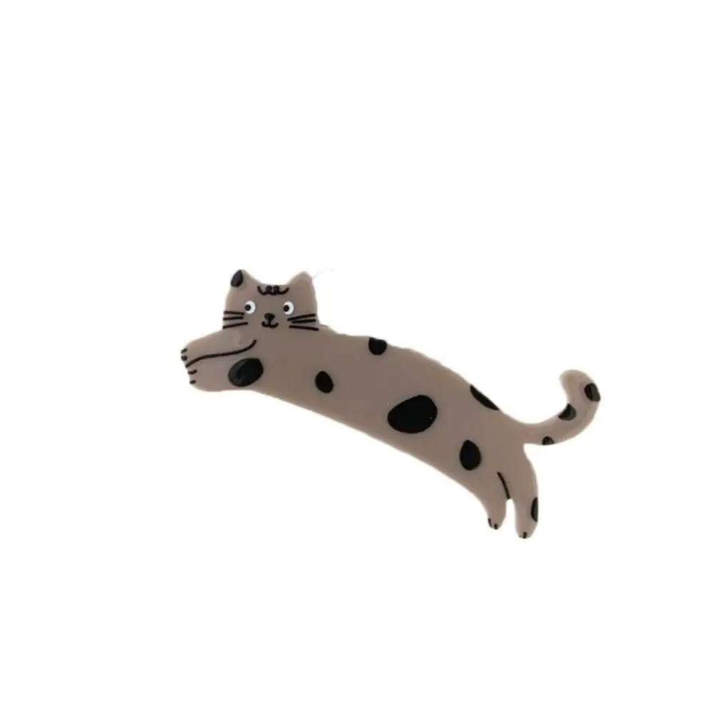 Fermaglio per capelli per gatti simpatico cartone animato Fermaglio per capelli in acido acetico acrilico per animali domestici Clip colorata per becco d'anatra per gatti in stile coreano quotidiano