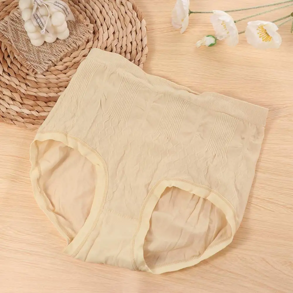 7-teiliges Set aus süßen Damen-Slips mit hoher Taille, Damen-Dessous, Unterwäsche, Rüschen-Slips, einfarbig, bequem, mit Schleife, Damenunterhosen. – Detail 4