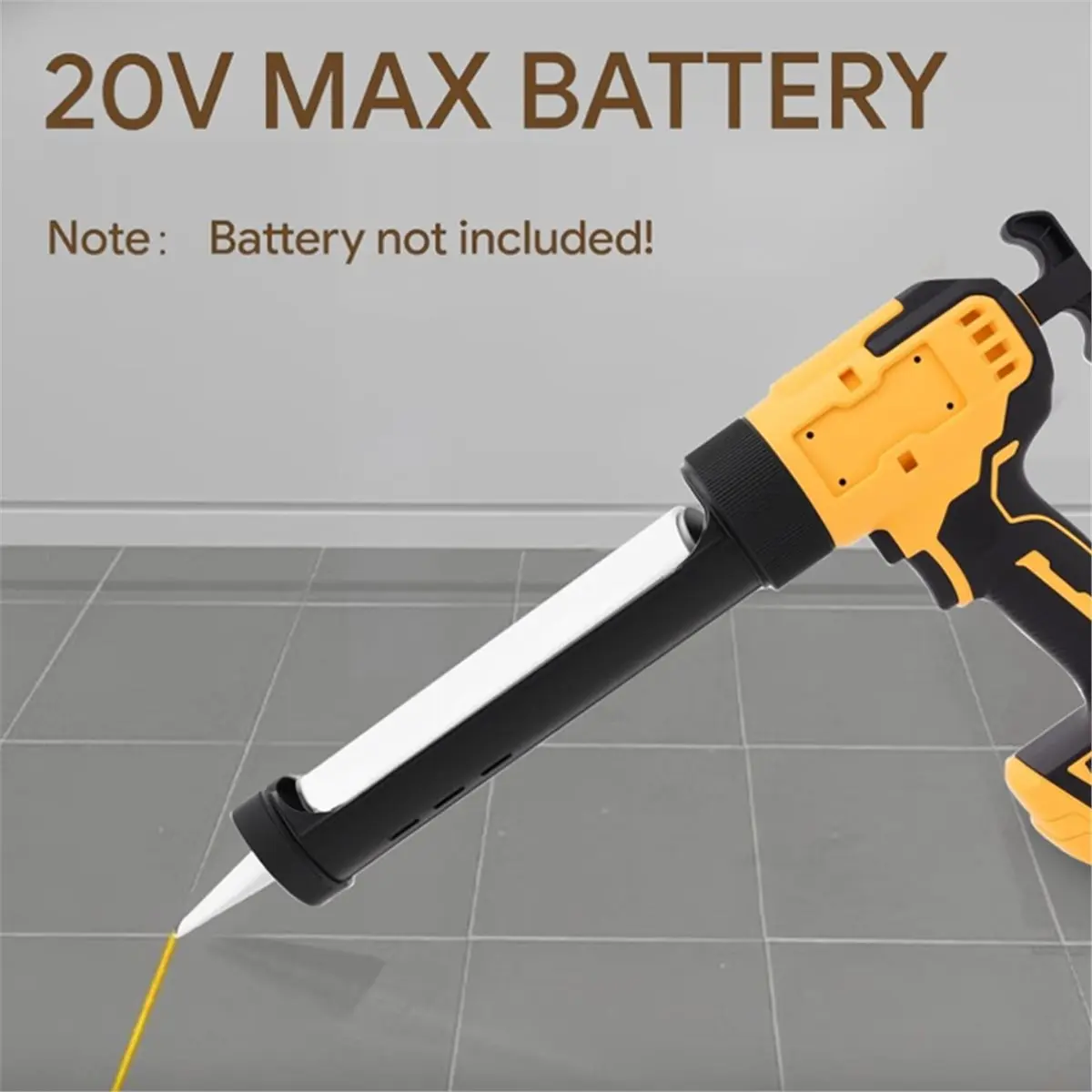 COFA Electric Caulking with 6-Speed Adjustment and LED Light for 20V 18V Battery