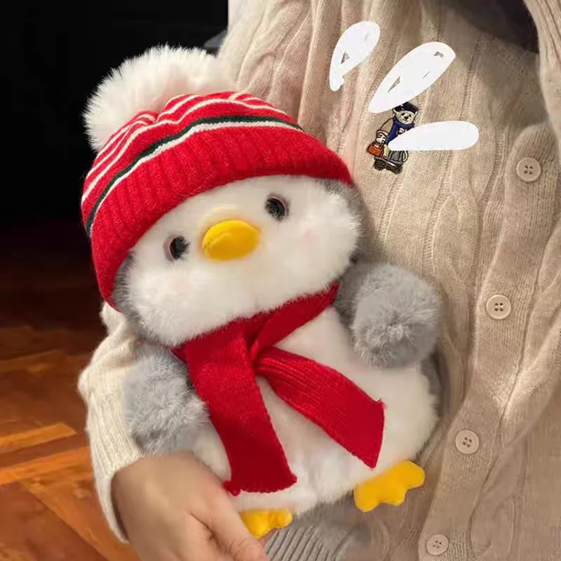 متوفر في المخزون الأصلي لينة ولطيفة البطريق الصغير ألعاب من نسيج مخملي لطيف أفخم وسادة النوم عيد ميلاد السنة الجديدة هدايا عيد الميلاد للأطفال