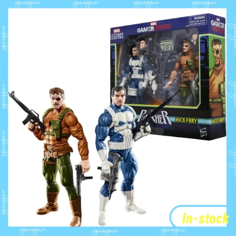 

【В наличии】Hasbro Marvel Comics Legend Series Каратель Ник Хуэй 15 см из 2 предметов Модель персонажа из мультфильма Украшения Коллекция игрушек