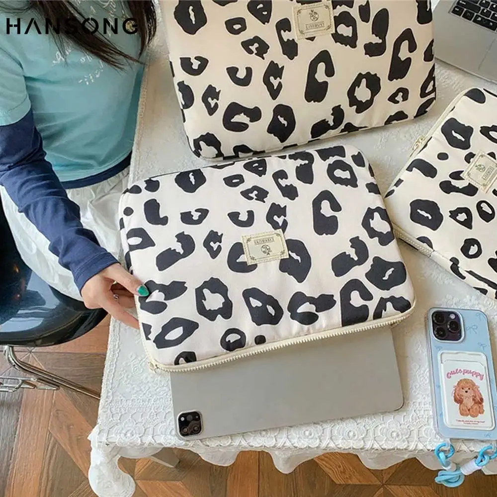 

11-15 Inch leopard print Laptop Handbag Shockproof 13 Inch Notebook Bag For Macbook Tablet Sleeve Pouch For iPad Samsung Bag