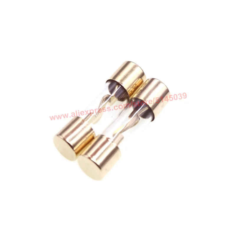 10*38mm Car Audio Fuse Tube Holder AGU Gold-plated Glass Fuse 100A 80A 70A 60A 50A 40A 30A 25A 20A 15A 10A AGU Fuse holder