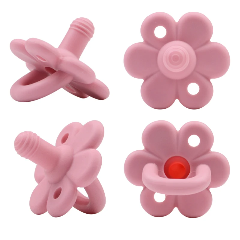 1pc Baby Newborn Soft Food Silicone Nipple Infant Safe Circle Type Nipples Toddler Pacifier Kids Teether Toy For Boy And Girls