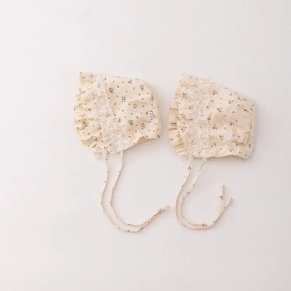 Casual Lace Ruffle Newborn Sun Hat Sweet Princess Infant Bucket Hat Cute Sunscreen Baby Fisherman Hat Outdoor