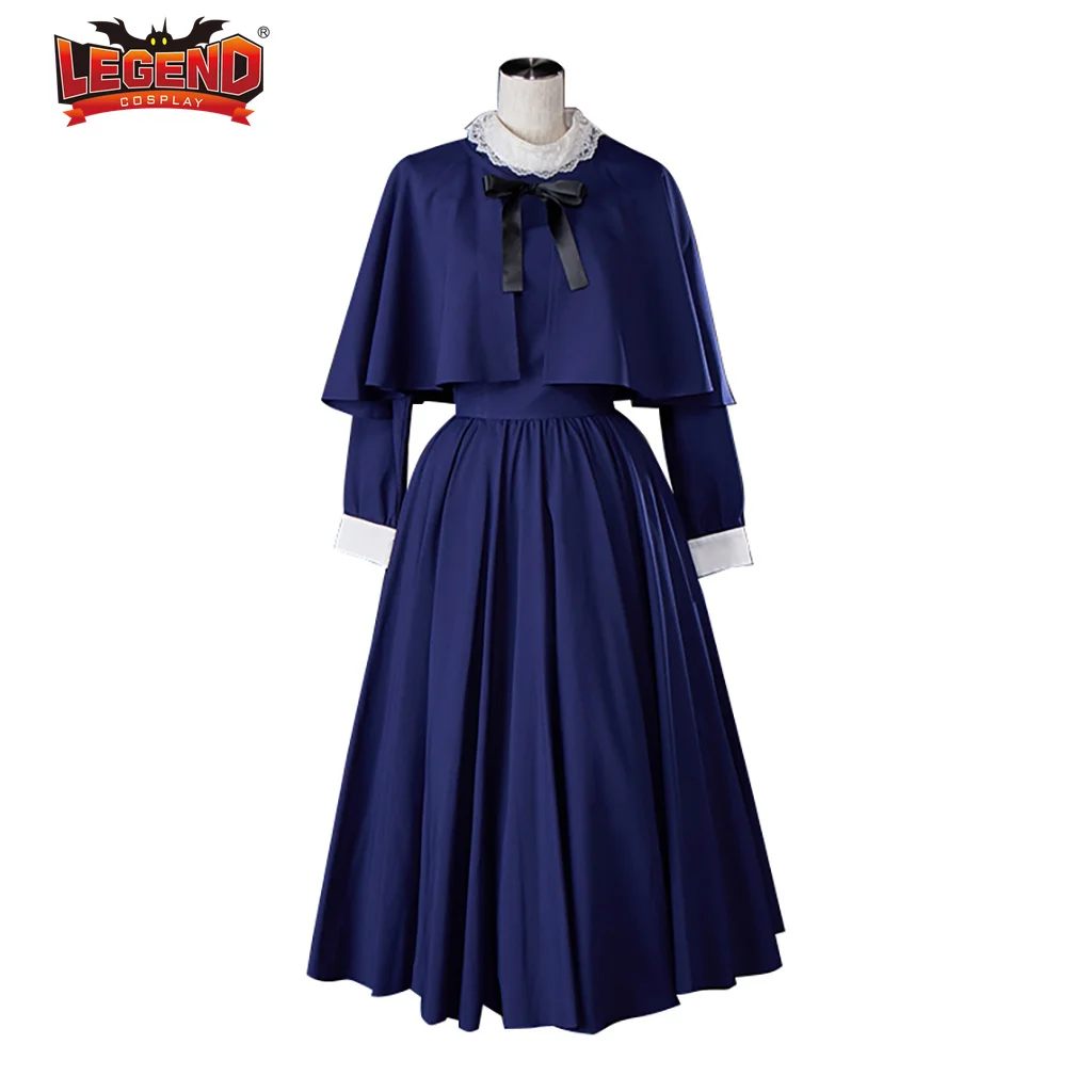 

Victorian Dickens Fair Dress Caroler Costume Blue Southern Belle Costume Dress Women Civil War Era Ball Gown Gothic Lolita Dress