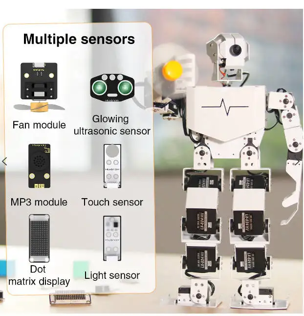 TonyPi Pro Hiwonder Humanoid Robot Professional Development Kit Powered by Raspberry Pi 4B 4GB