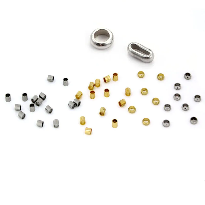 100 Stück Edelstahl-Stopper-Abstandsperlen 1/1,5/2mm Positionierkugel-Endperlen für DIY-Schmuckherstellungszubehör – Detail 3