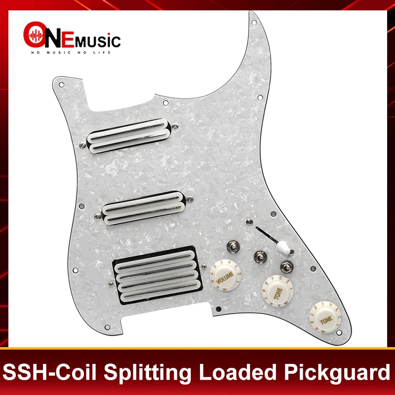 SSH ارتفاع الناتج محملة مسبقا سلك خدش لفائف تقسيم 2 هامبوكر صغير مع لفائف لاقط الغيتار الكهربائي بيكجوارد #1