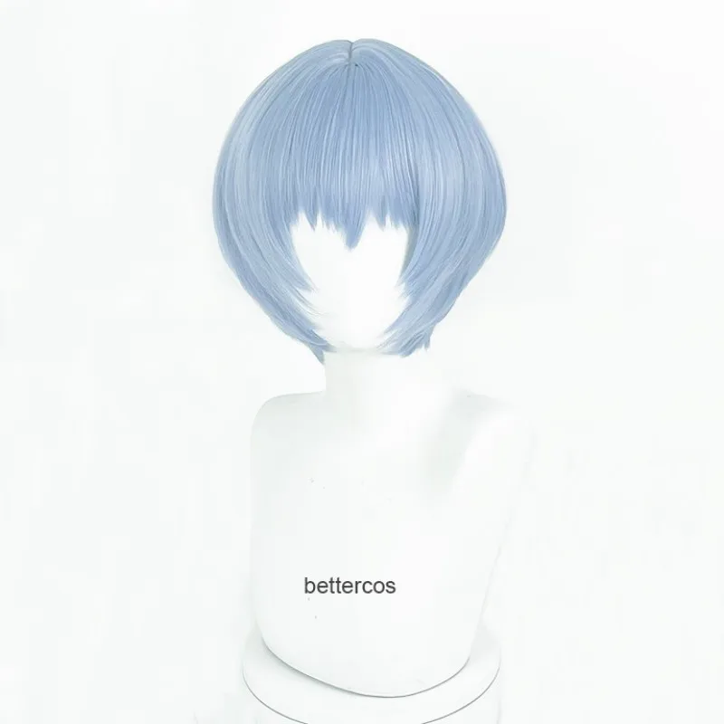 30cm Rei Ayanami Rei Cosplay Wig EVA Cosplay  Short Blue Wig Cosplay Anime Cosplay Wigs Heat Resistant Synthetic Wigs Halloween