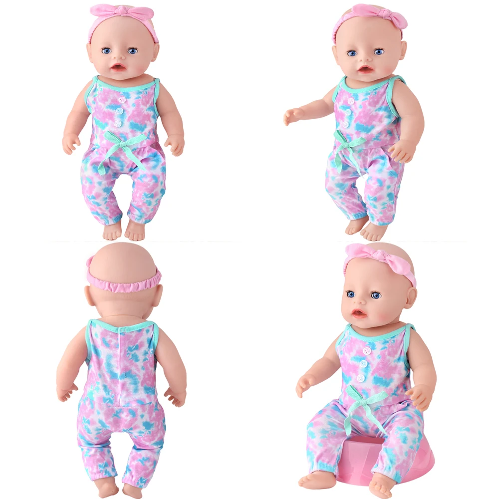 43cm Doll Girl Summer Jumpsuit (Only Sells Doll Clothing, Does Not Include Doll Accessories Such As Dolls And Shoes)