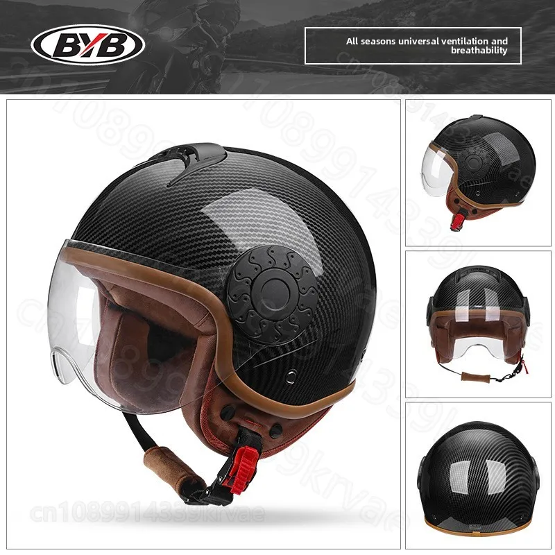 

BYB 750 Винтажный мотоциклетный шлем Локомотив Унисекс Шлем для электромобиля Велосипедный шлем