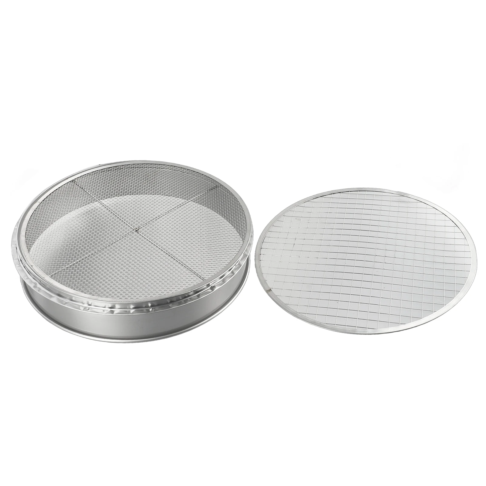 

Premium Stainless Steel Garden Potting Bonsai Compost Soil Sieve 5 Filter Sizes for Optimal Mesh Rust Protected Design