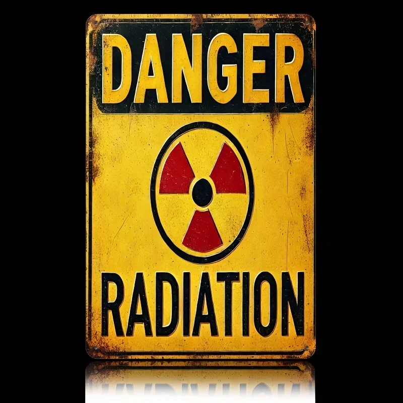Vintage-Style Iron Warning Sign 