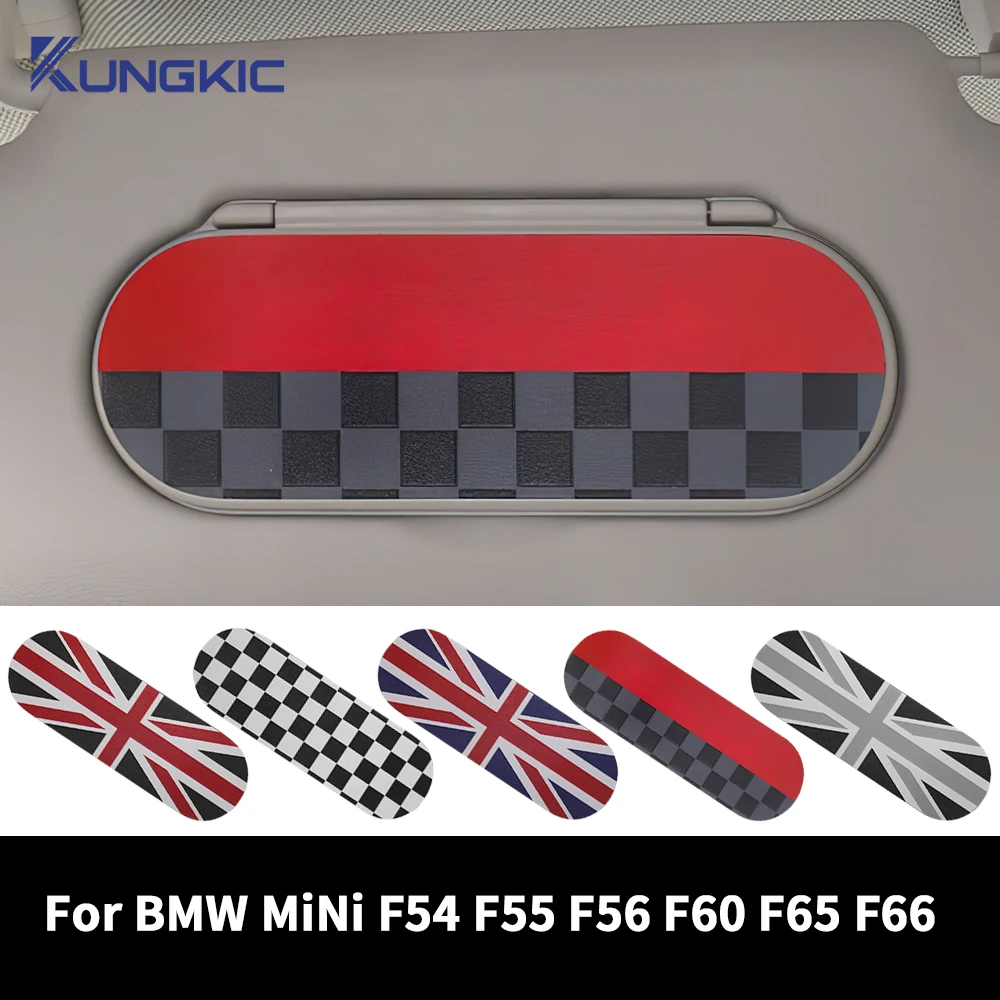 

Car Sun Visor PU Leather Sticker For Mini Cooper S F65 F66 F56 F55 F54 F60 Clubman Countryman Makeup Mirror Back Decals Sticker