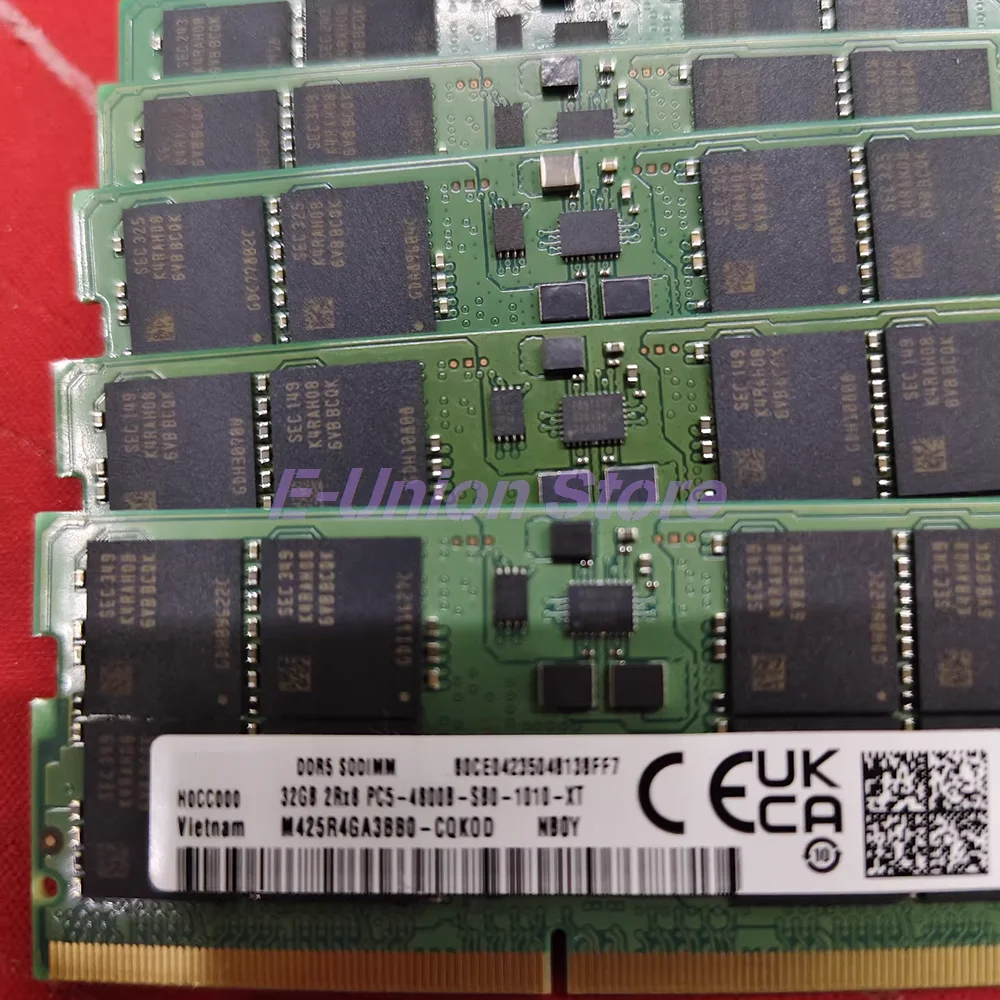 

1 Pcs M425R4GA3BB0-CQKOD 32GB 32G DDR5 4800MHz 2Rx8 4800B SODIMM Laptop RAM For Samsung Notebook Memory