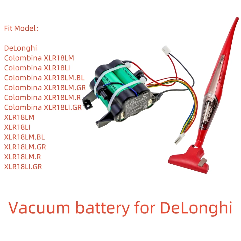 

Li-ion Vacuum Battery for DeLonghi,18.5V,2500mAh,Colombina XLR18LM,Colombina XLR18LI,5519210731