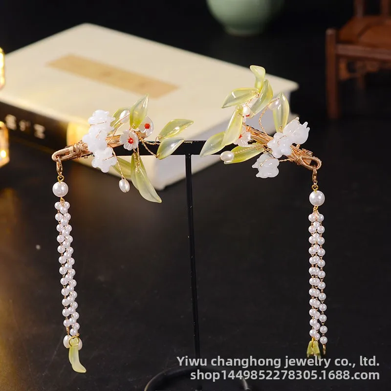 Bracelet Hand String Direct Antique Hair Accessories Hanfu Hairpin Flower Clip Retro Side Clip Ancient Costume Headdress Flower