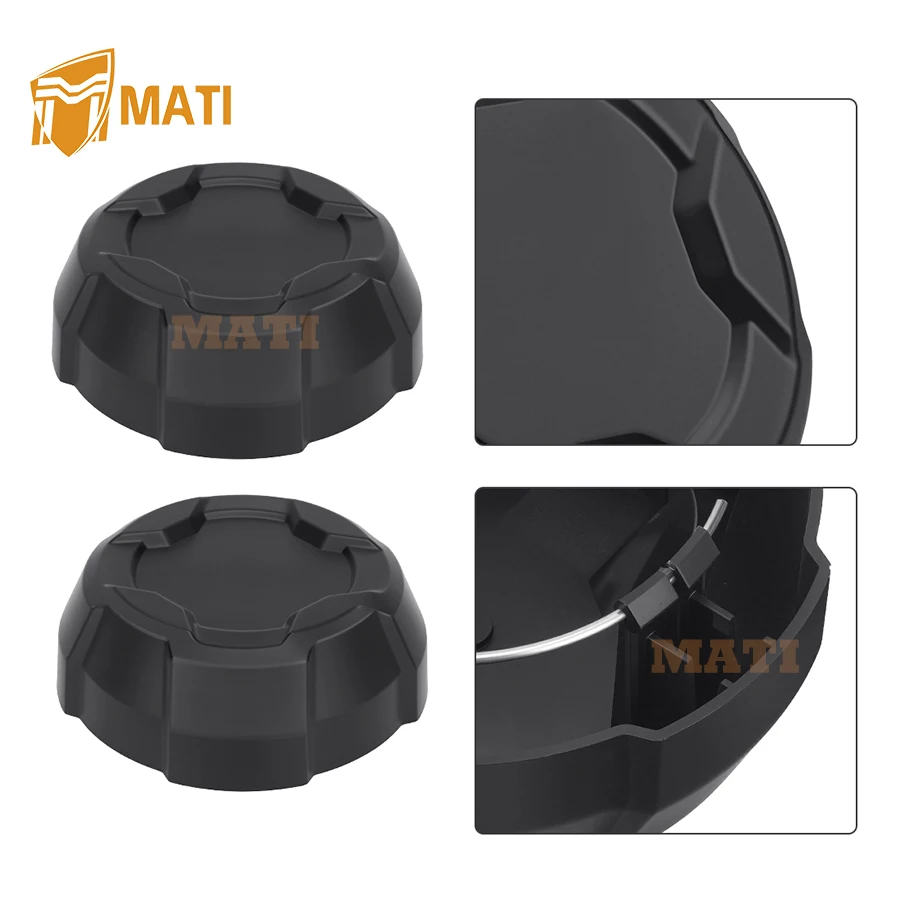 MATI 2 Pcs Matte Black Rear Rim Cap For Polaris Ranger 570 Crew (Exclude Full-Size Edition） 2022-2025 1524066-458
