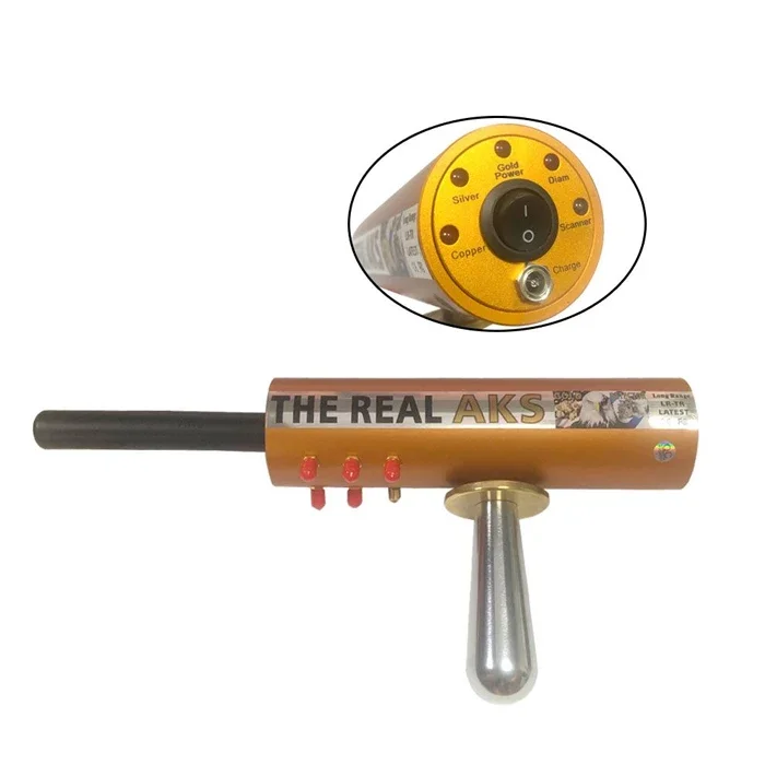 005 Real Gold AKS Metal Detector with Filter and Original Case for Silver Gem Diamond Underground Long Range Detect