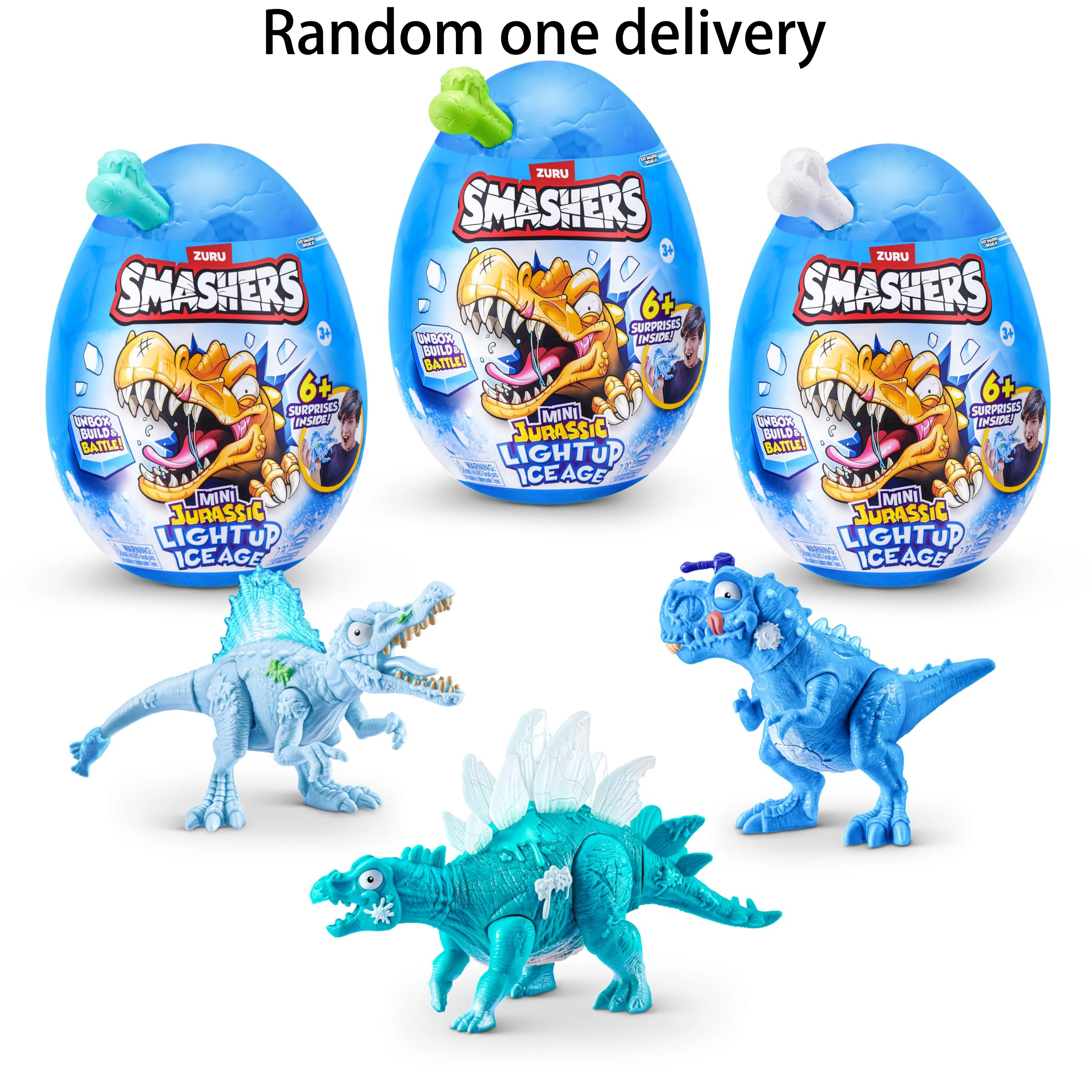 

ZURU Random Dinosaur Egg Jurassic Glowing Exquisite Archaeological Blind Toy Glowing Parent-child Interactive Children's Gift