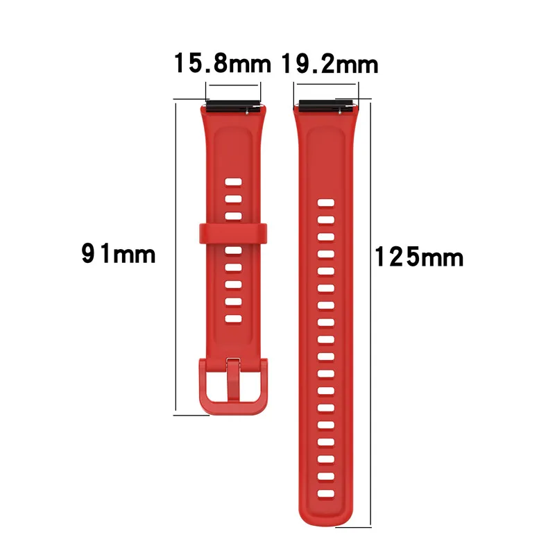 Silicone Watch Strap Compatible Huawei Band 7/Honor Band 6 7 Replacement Smart Bracelet for Huawei Band 6 Pro Belt image 5