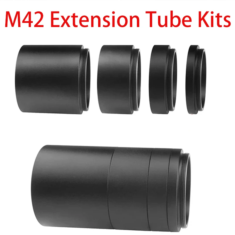 M42x0.75 Extension Tube Kits 3/5/7/10/12/15/20/30mm for Astronomy Profession Telescope Astrophotography