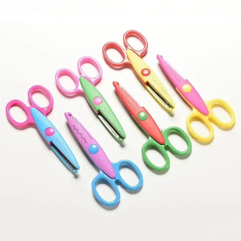 Wavy Pattern Scissors Creative 6 Style Children Paper Craft Cutters Card Photo Handmade DIY Cut Tools School Office Stationery