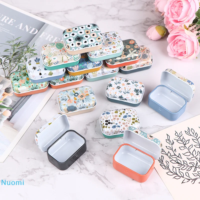 

1 шт., мини-жестяная коробка, герметичная банка, упаковочные коробки, коробка для ювелирных изделий, конфет, портативные маленькие банки для хранения, серьги для монет, наушники, подарочная коробка