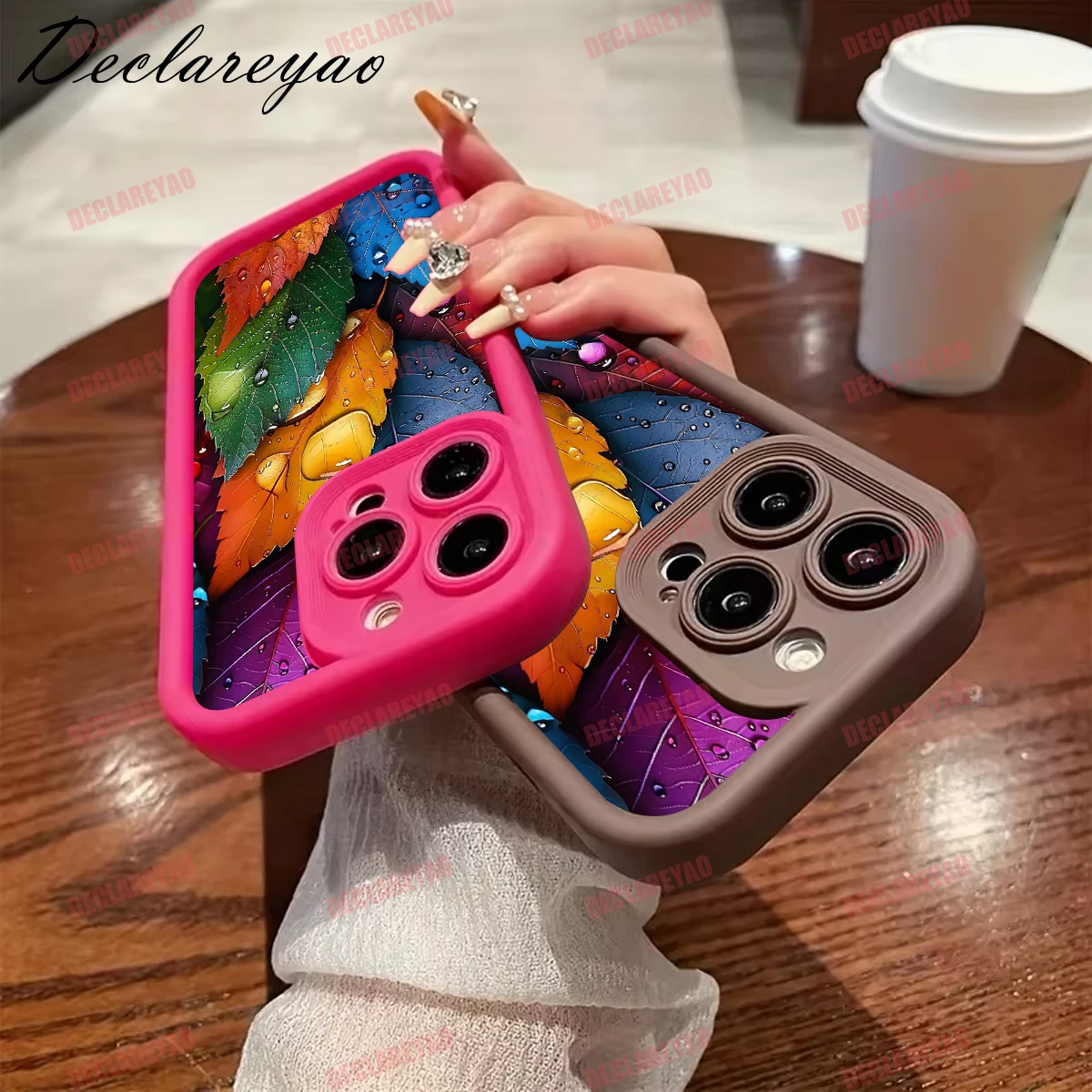 DECLAREYAO لينة ضوء سليم ماتي أغطية بولي يوريثان ل Realme 8 GT6 نوت 60 C71 Q C75 زائد نارزو N63 30 9 7 Q5 V2 غطاء حافظة مقاوم للصدمات #3