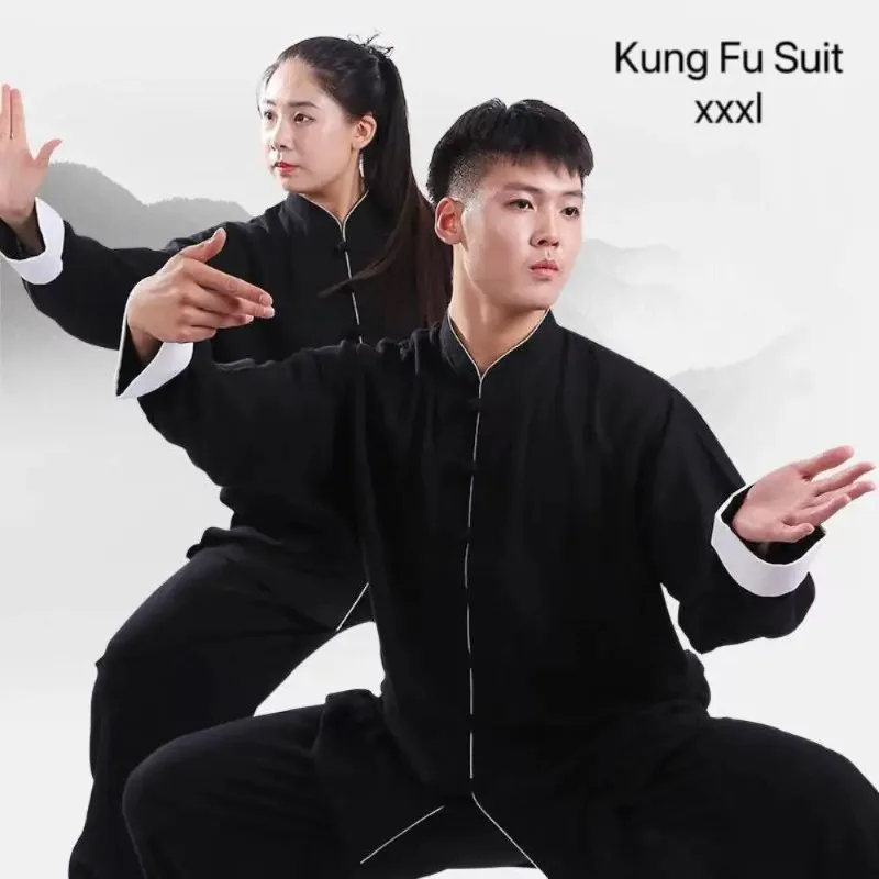

Classic Kung Fu Suit Men Women Traditional Chinese Anti Sleeve Tai Chi Practice Costume Vintage Men Women Martial Tops Shirt Dad