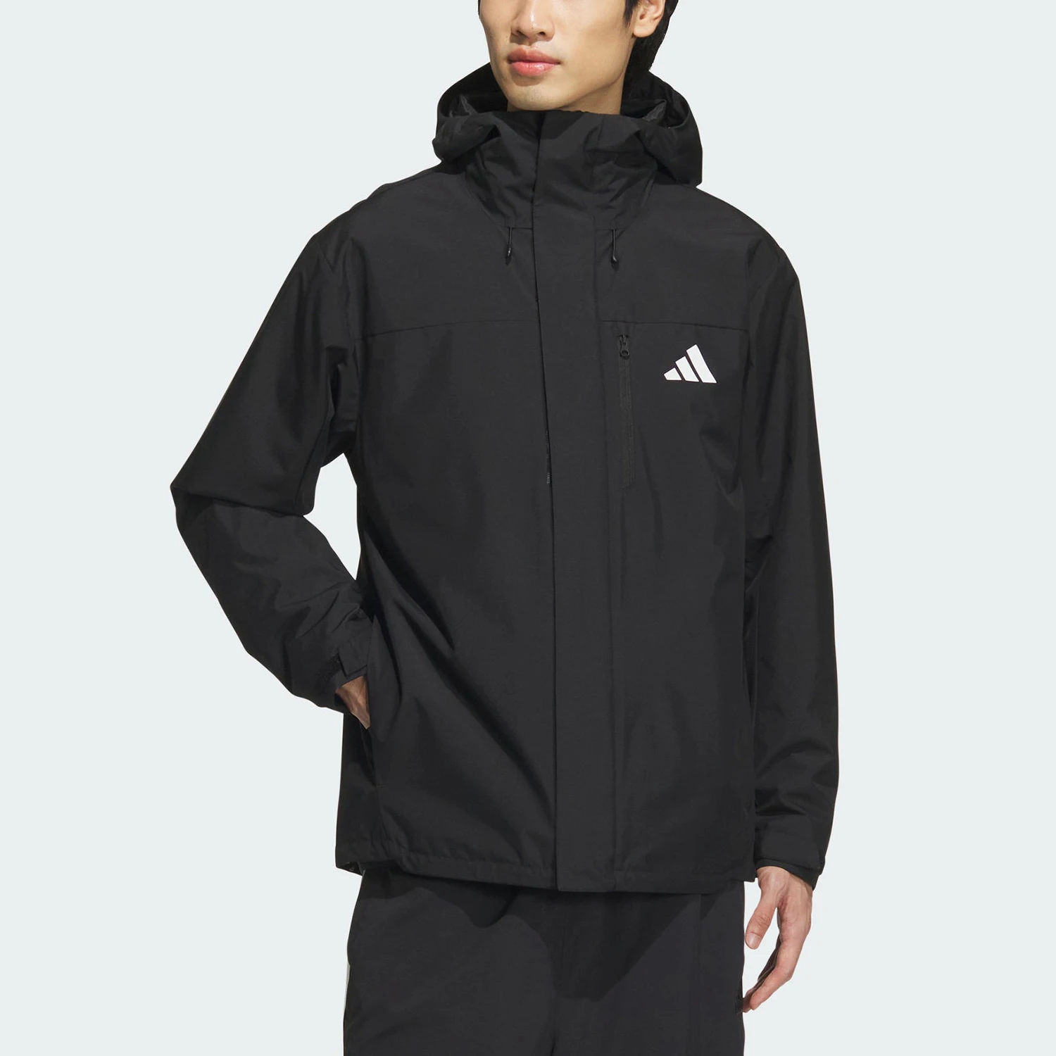 

Adidas подлинная новая унисекс 3-в-1 флисовая уличная куртка с капюшоном JM9140