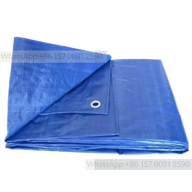 Hot Sales PE Tarpaulin Ground Sheet for Camping Waterproof Anti-UV Warp Plain Coating for Ground Pool Boat Camper Canvas