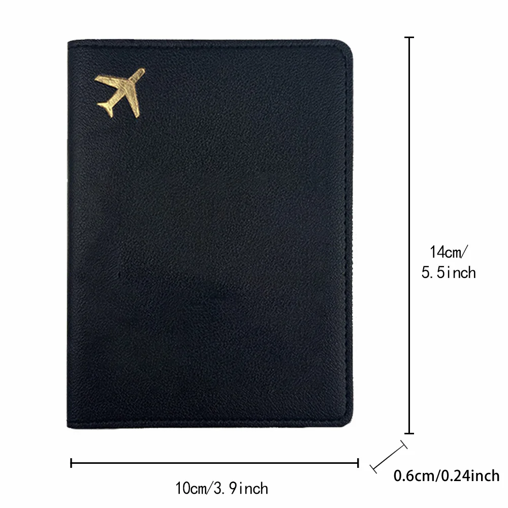 1Pc PU パスポートカバー クリエイティブプリント付き パスポート収納ポーチ 厚みのある防水 ID カードプロテクター ハロウィンレターパターン