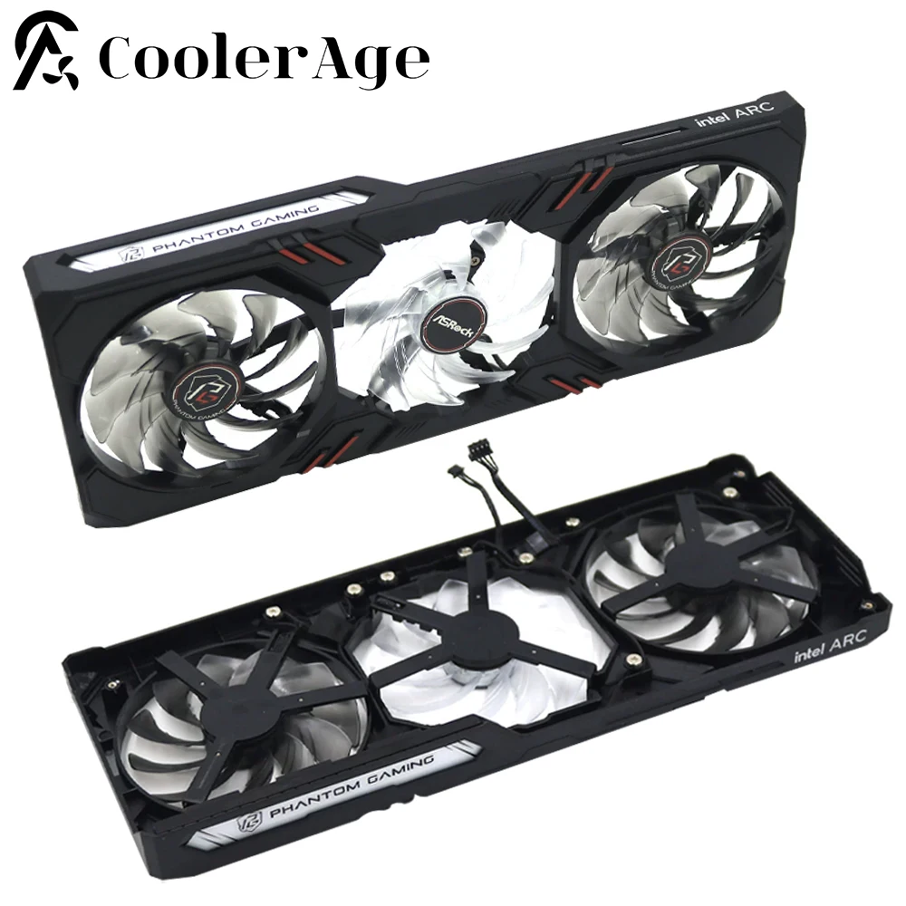 

For Asrock Intel ARC A770 PG Video Card Fan Shell with RGB New Original