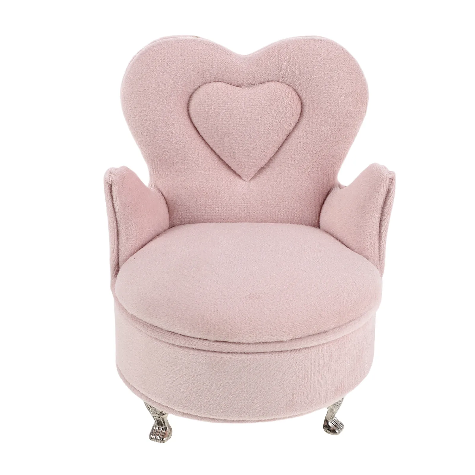 

1 Piece Sofa Jewelry Box for Women Large Capacity Storage Organizer with Mirror and Drawer Living Room Decorative Accessory Gift