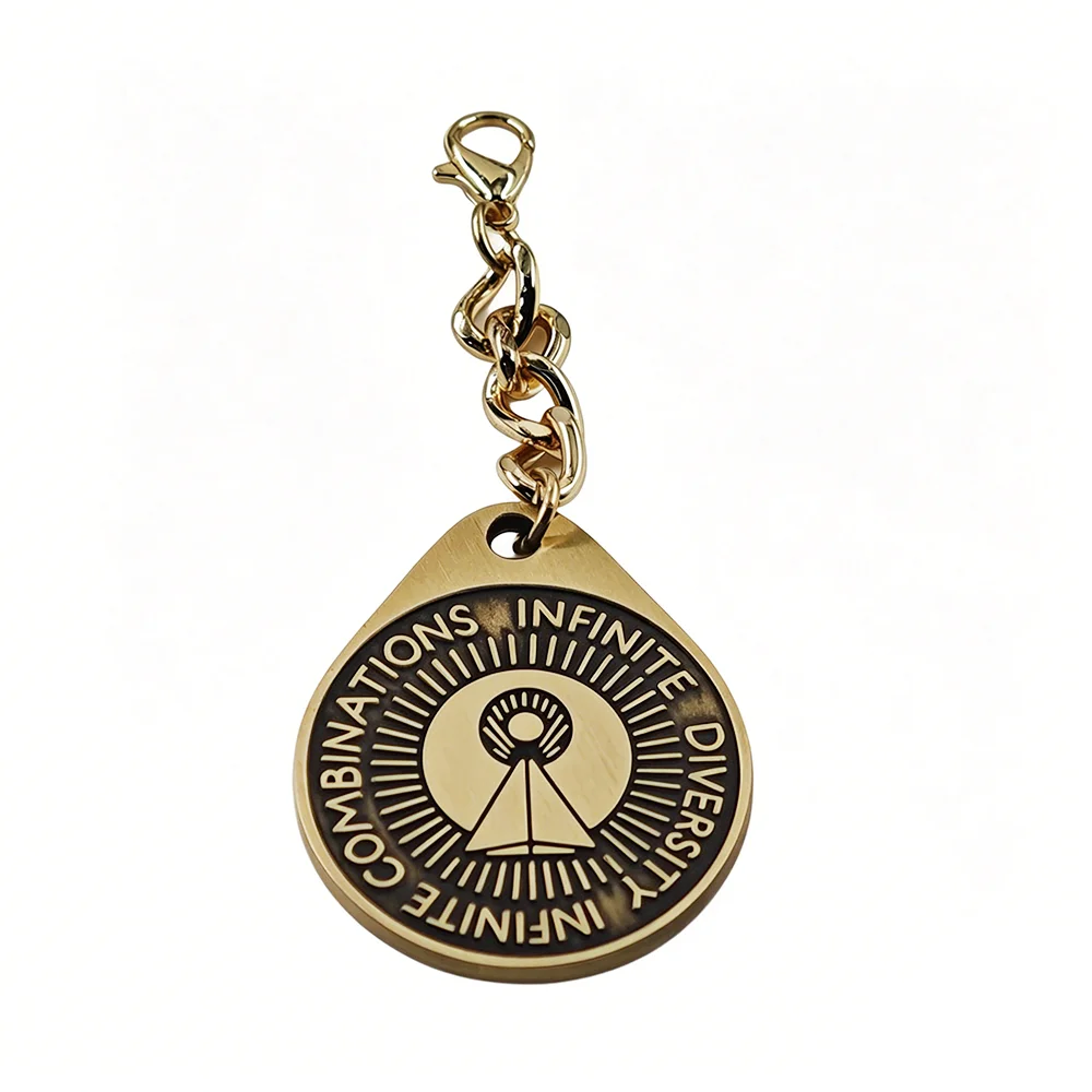 Classic Movies Logo Keychains Diversity Metal Keyring Starfleet Insignia Collection Pendant Double-sided Pattern Decoration Gift