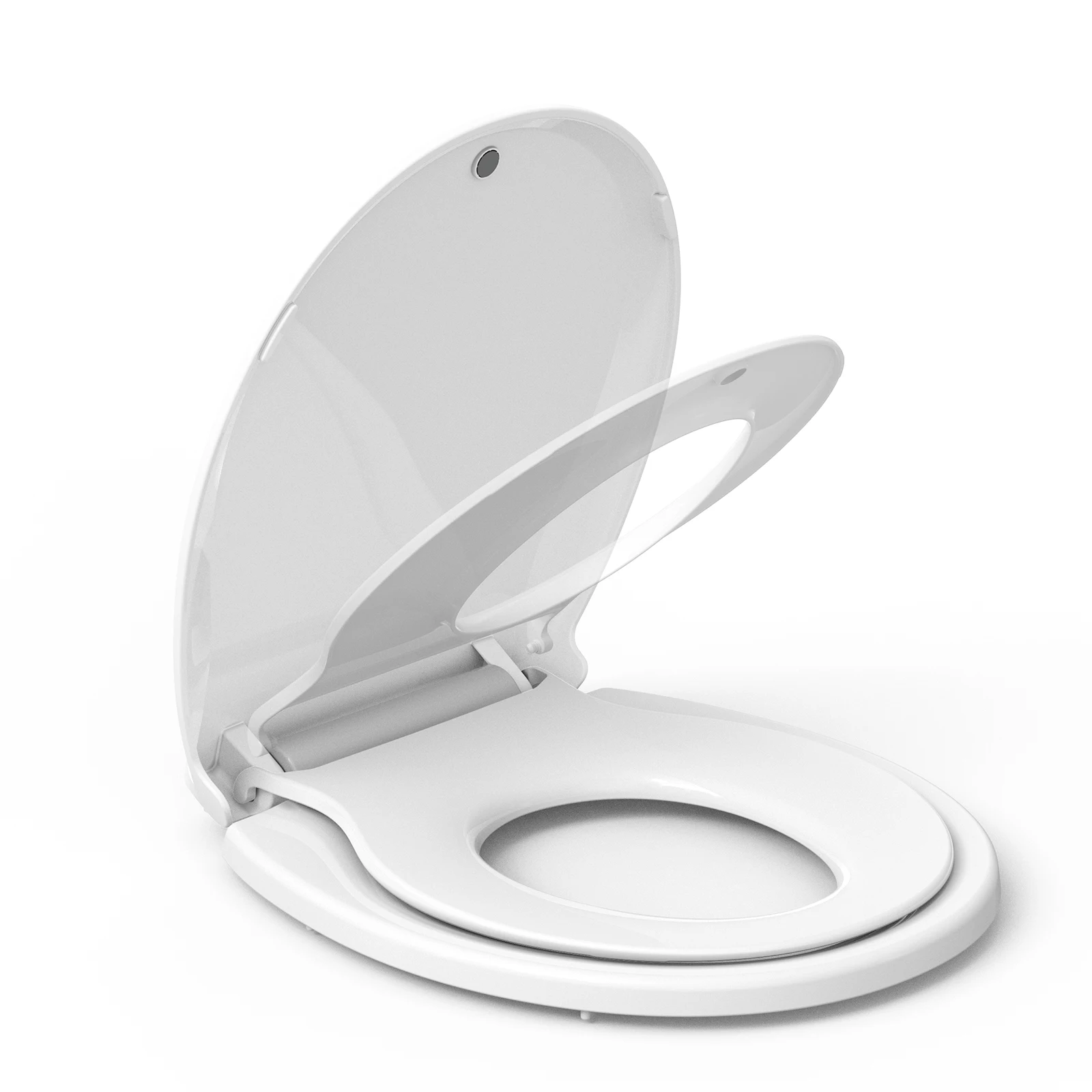 

Toilet Seat, Built-in Toddler Potty Training Quiet-Close Lid, Easy Installation & Release Toilet Seats for Adult and Children
