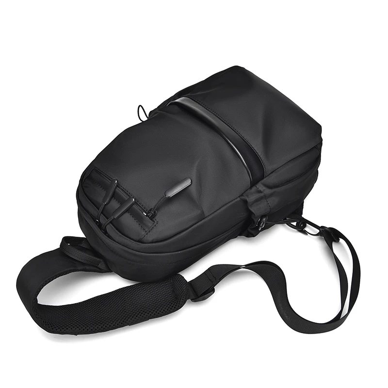 Bolsa de Ombro Masculina, Impressão Empresarial, Mochila Pequena Crossbody, Bolsa Leve, Moda Lazer