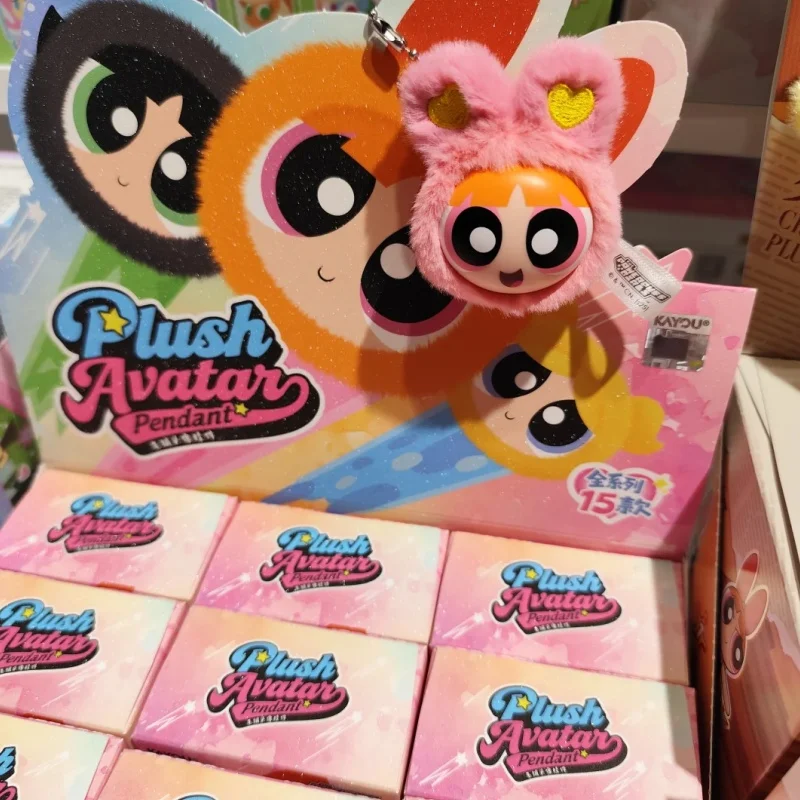 

New Genuine In Stock Kayou The Powerpuff Girls Series Blind Box Plush Head Pendant Desktop Decoration Cute Toys Surprise Gifts