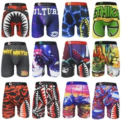 ETHIKA intimo da uomo Boxer slip Summer Surf Sexy 3D stampato Beach Swimwear uomo mutandine da bagno pallavolo sport pantaloncini da palestra uomo