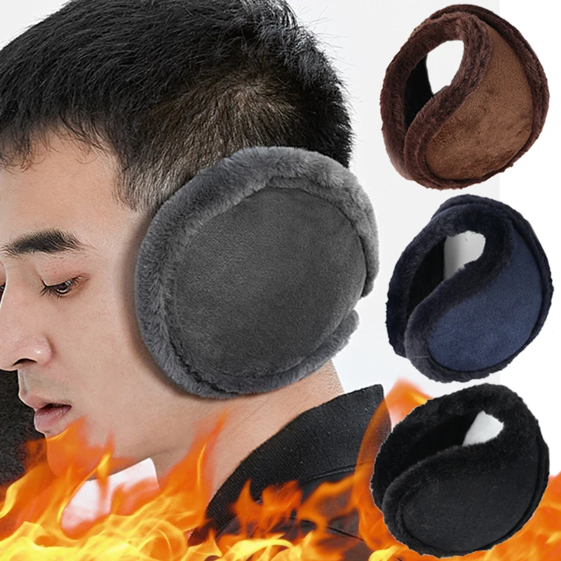 

Thicken Warm Fur Earmuffs for Men Women Velvet Ear Muffs Winter Warmer Ear Cover Outdoor Cycling Ski Plush Ear Protector Earflap