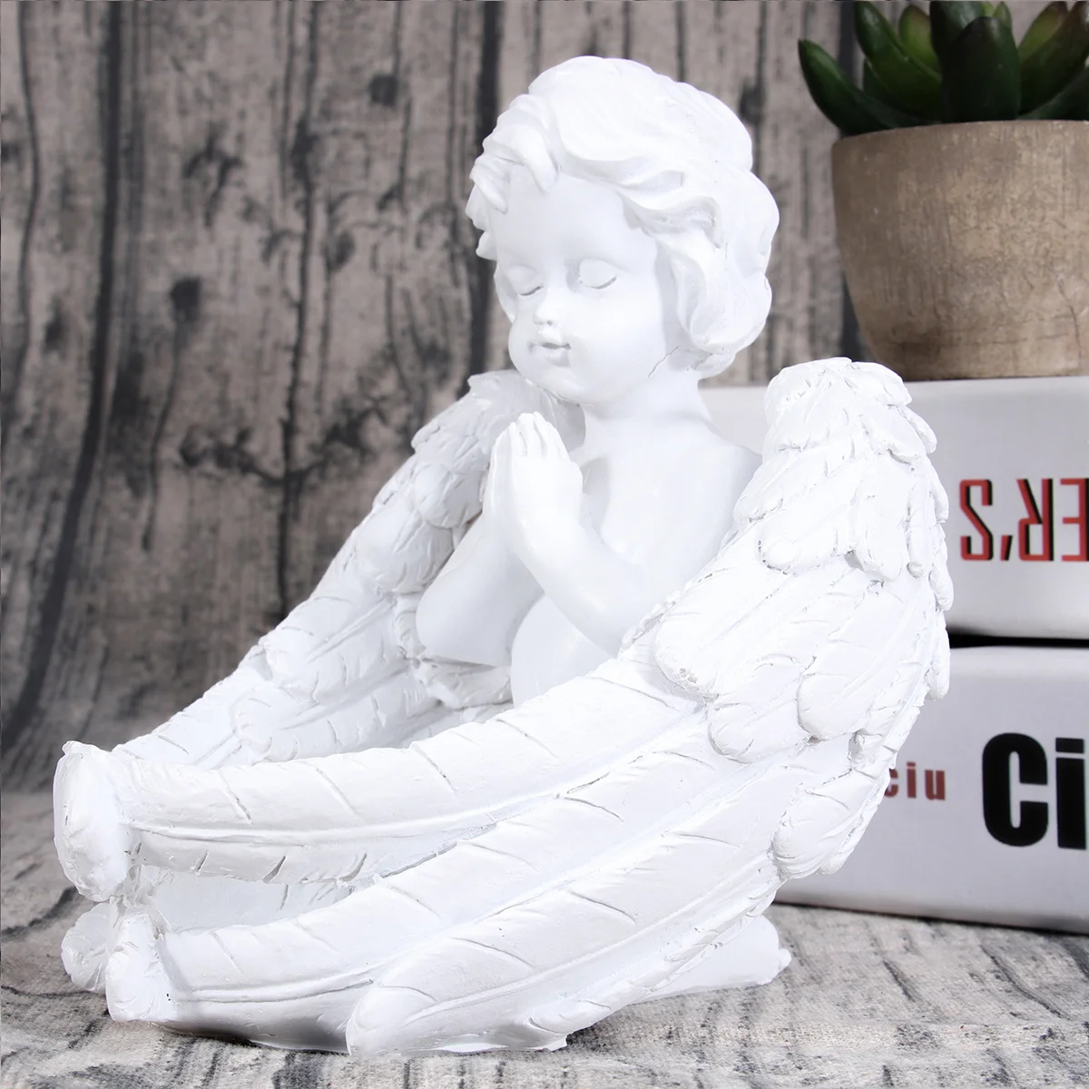 

Premium Resin Angel Sculpture Classic Design Home Office Decoration Unique Resin Crafts for Gift Table Shelf Ornaments